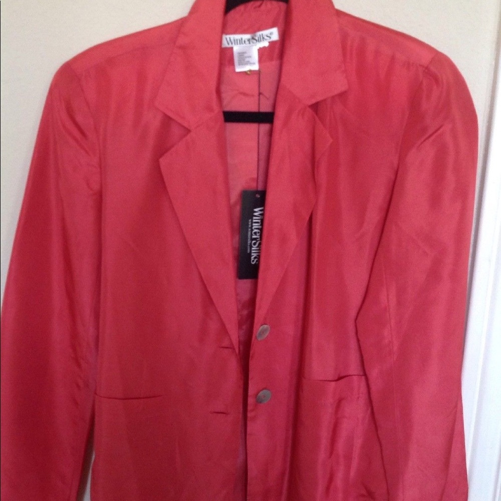 NWT Wintersilks Pink Blazer/Jacket